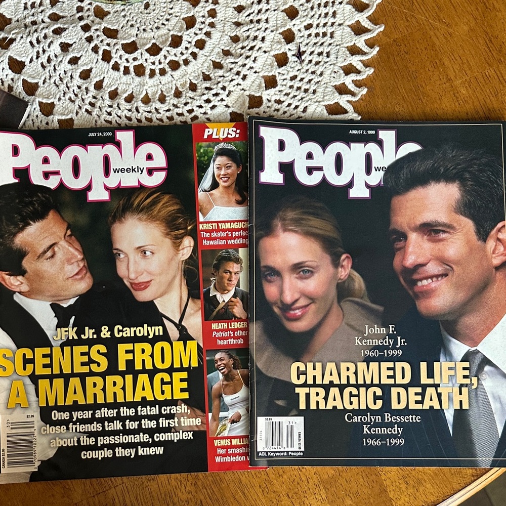 People Weekly Magazine Pair — JFK Jr. & Carolyn Covers